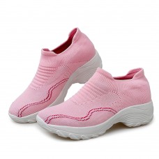 Women Mesh Slip On Lazy Platform Shoes